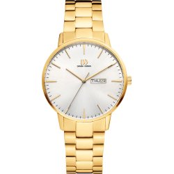 RELOJ DANISH DESIGN AKILIA DAY/DATE GOLD LINK Q1267IQ91