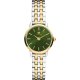 RELOJ DANISH DESIGN AKILIA MINI TWO TONE GOLD GREEN LINK Q268IV90