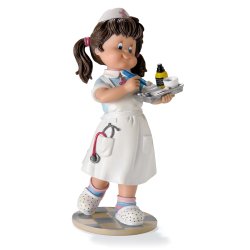 FIGURA NADAL BANDEJA DE ENFERMERA PEQUEÑA 746788